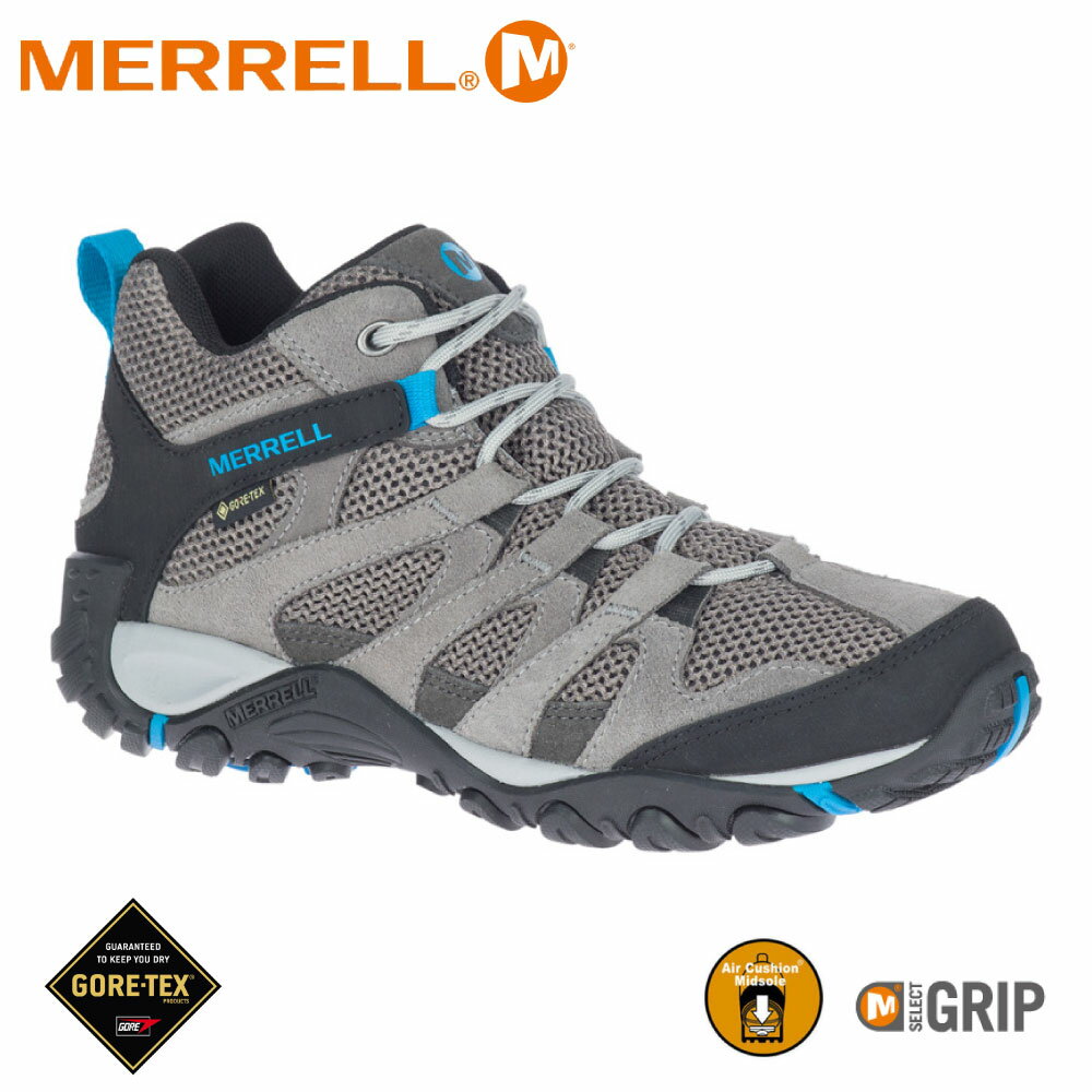 【MERRELL 美國 女 ALVERSTONE MID GORE-TEX登山鞋《鐵灰》】ML036274/健行鞋/登山