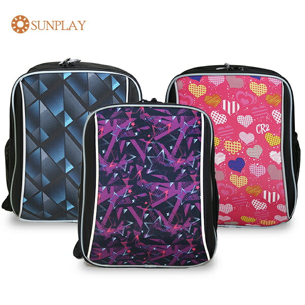 【Sunplay】彩繪款輕量兒童單層書包/小學生後背書包/小朋友書包(附餐袋、雨套) S-137