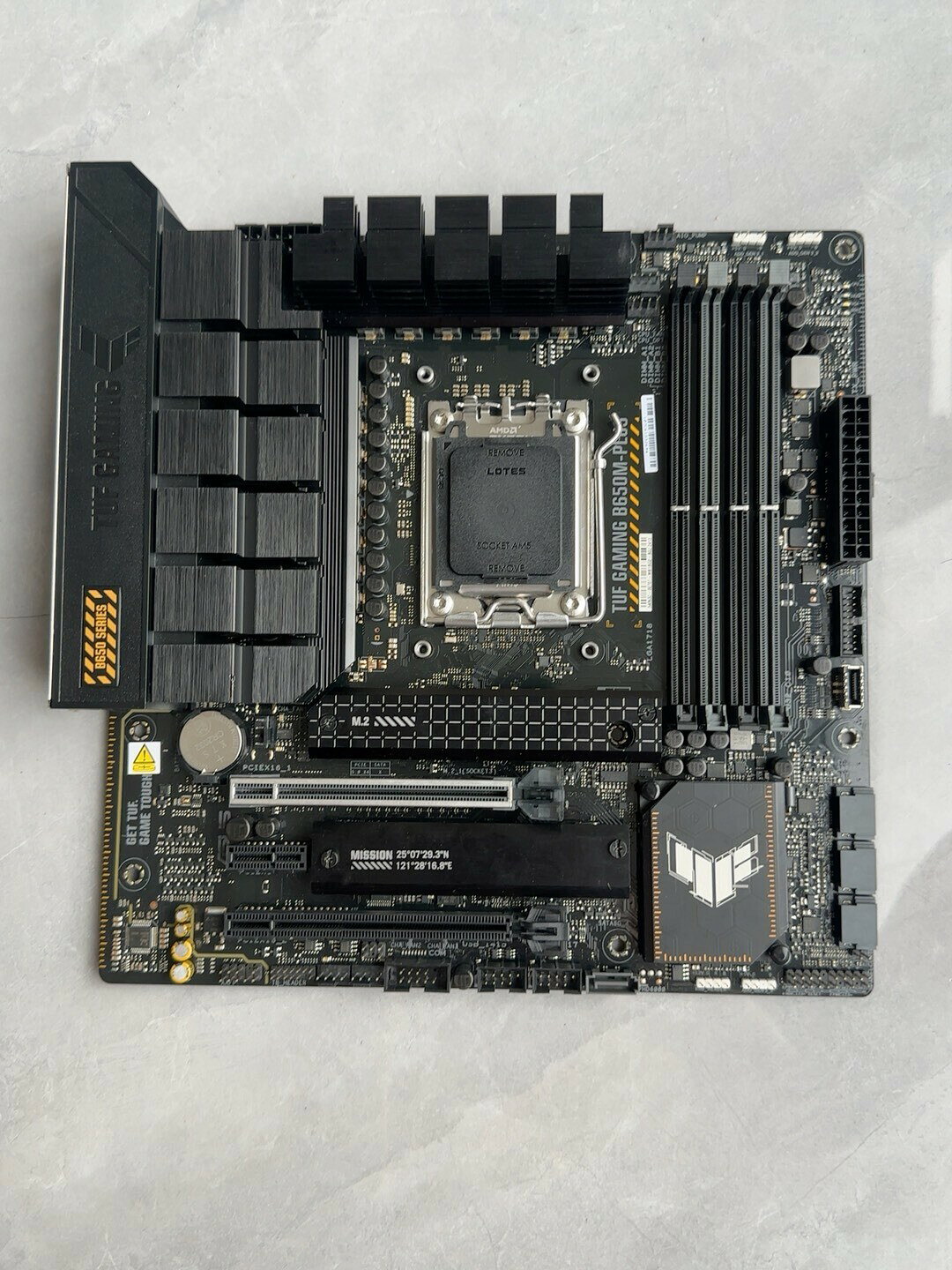 華碩TUF B650M PLUS重炮手主機板 帶擋板無封碼保固到2027年 AM5腳位 支援DDR5 遊戲電競主機板
