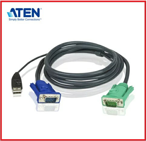 ATEN 宏正2L-5203U 3M 介面切換器連接線 適用 CS1308  KVM