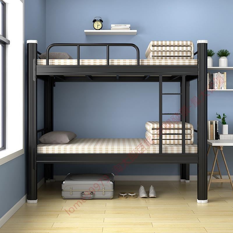 降價 上下鋪 雙層床 1.2米1.5米鐵架床 工地高低床 學生員工宿捨鐵床 子母床 帶床闆 單層床