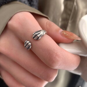 3.21小寶上新s925純銀復古貓爪開口戒指女設計小眾個性輕奢高級感