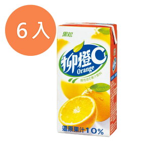 黑松 柳橙C 維他命C飲料 300ml(6入)/組 【康鄰超市】