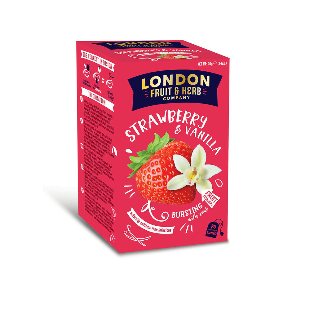 【史代新文具】英國芙賀茶 草莓香草 天然花果茶(無咖啡因)