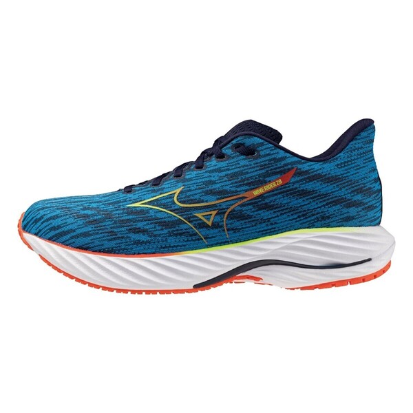 Mizuno Wave Rider 28 [J1GC240356] 男 慢跑鞋 彈力 支撐 緩震 美津濃 藍 黑