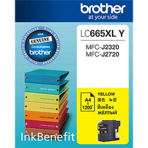 Brother LC665XL-Y 原廠黃色墨水匣 適用機種：MFC-J2320、MFC-J2720【APP下單最高22%點數回饋】