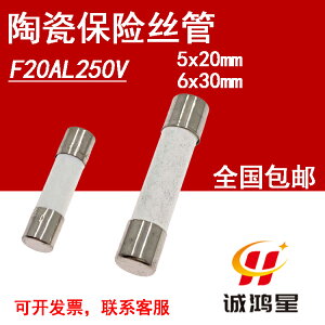 F20AL250V快熔斷20A保險絲5x20/6*30mm熔斷器陶瓷保險管