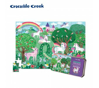 《美國 Crocodile Creek》鐵盒童趣拼圖-彩虹小馬-50片 東喬精品百貨
