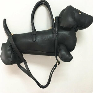 個性設計小狗造型手提包大容量女性休閑包可愛的卡通造型肩包斜跨