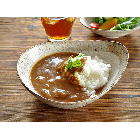 日本製 美濃燒 陶瓷 水滴形狀造型餐盤 咖哩 義大利麵 菜盤 日式餐盤 西式餐盤 廚房用具 廚房餐具 餐盤