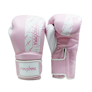 MaxxMMA 拳擊手套-3D粉白-散打/搏擊/MMA/格鬥/拳擊
