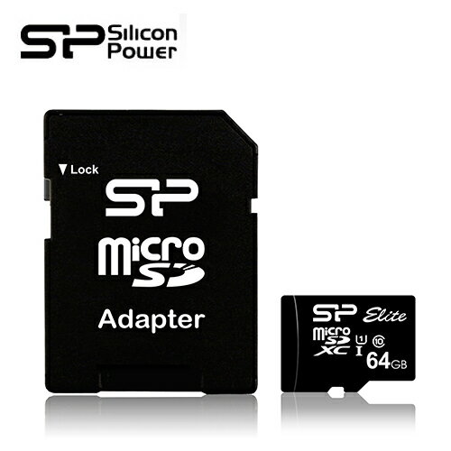 【SP 廣穎】Elite microSDXC UHS-1 64GB(附轉卡)【三井3C】