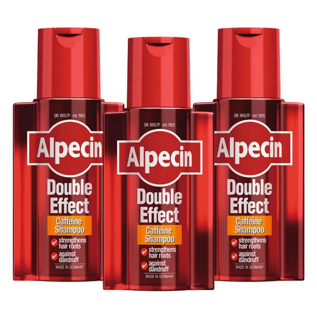 Alpecin 雙效咖啡因抗頭皮屑洗髮露 200毫升 X 3入