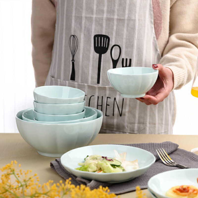碗碟套裝 家用2-4人情侶碗筷創意陶瓷菜盤簡約飯面碗碟子菜盤套裝