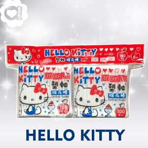 Hello Kitty 凱蒂貓塑軸棉花棒超值補充包 100支x6包