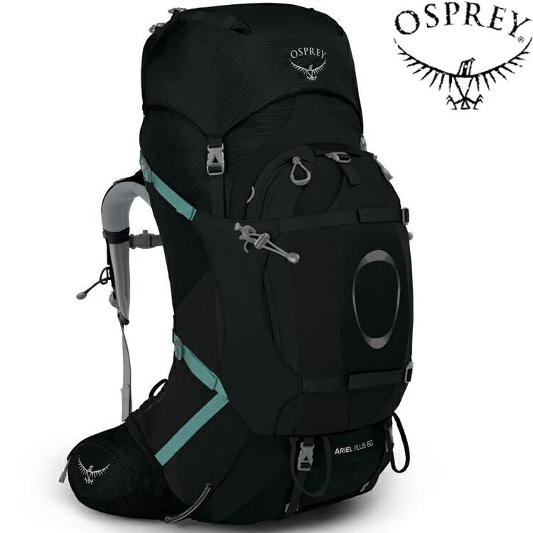 Osprey Ariel Plus 60 女款 登山背包 黑 Black