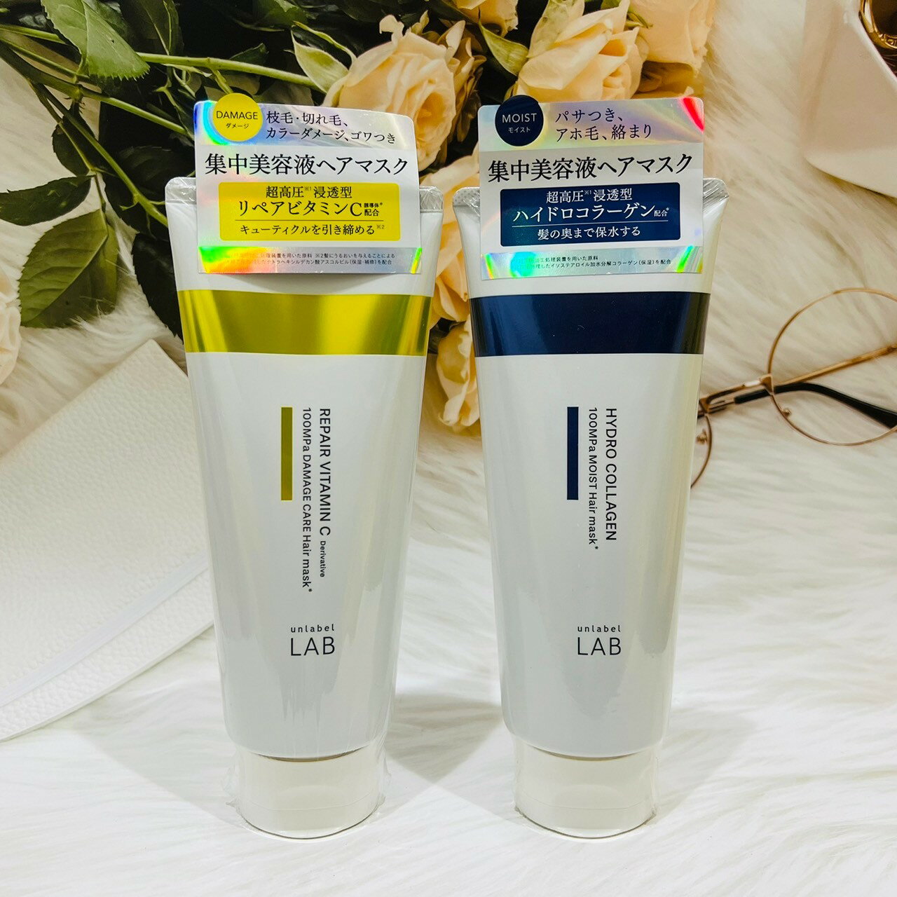 日本 unlabel LAB 安博士 保濕髮膜 200g 超直順逆襲炸毛膠原蛋白 超強韌髮根蓬蓬維他命VC 多款供選
