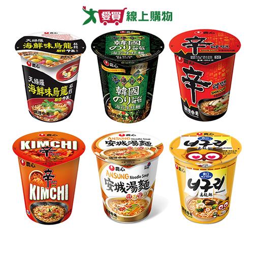 農心杯麵系列(辛香菇/海苔/天婦羅海鮮烏龍/辛辣白菜/安城湯麵/爽口海鮮烏龍)(62-75G/杯)【愛買】