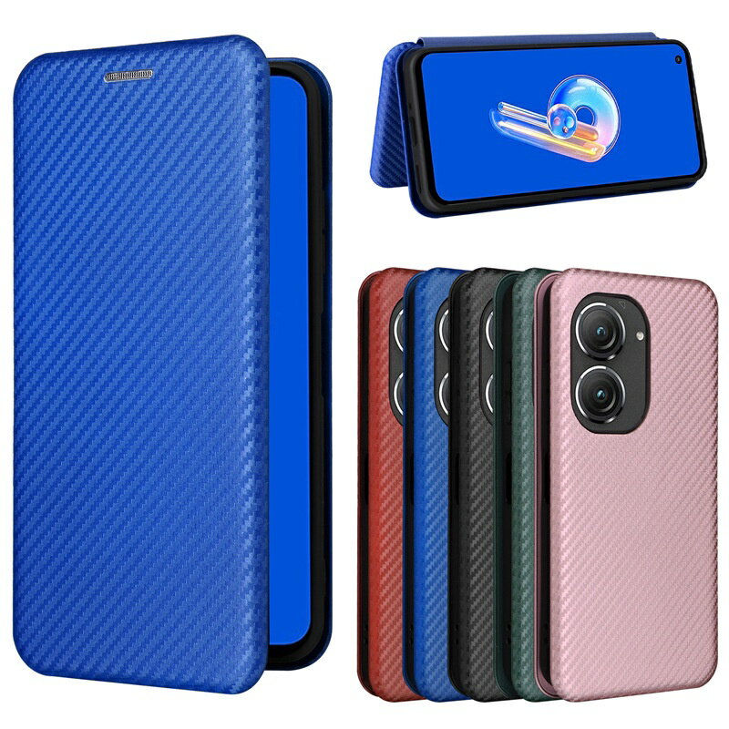 現貨 附掛繩支架ASUS華碩Zenfone 9 Zenfone 8  ROG PHONE 5 碳纖維皮套 1