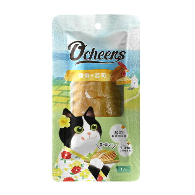 【O'cheers 歡樂城市】雞肉起司 全齡貓 歡樂肉塊 天然原肉零食 貓點心