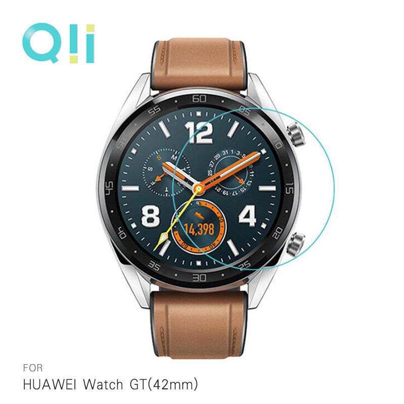 【愛瘋潮】Qii HUAWEI Watch GT(42mm) 玻璃貼 (兩片裝)手錶保護貼