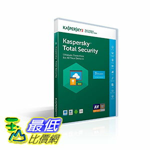 <br/><br/>  [106美國直購] 2017美國暢銷軟體 Kaspersky Total Security 2017 | 3 Device/1 Year (Key Card)<br/><br/>