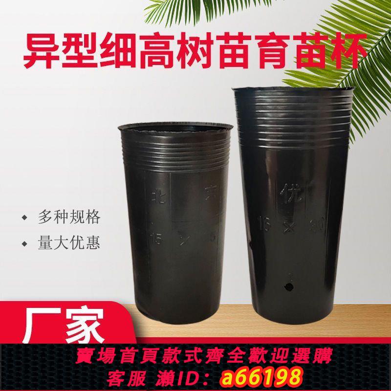 【臺灣公司 可開發票】異型營養缽加厚加高育苗袋塑膠黑色營養杯一次性種植杯樹苗育苗杯