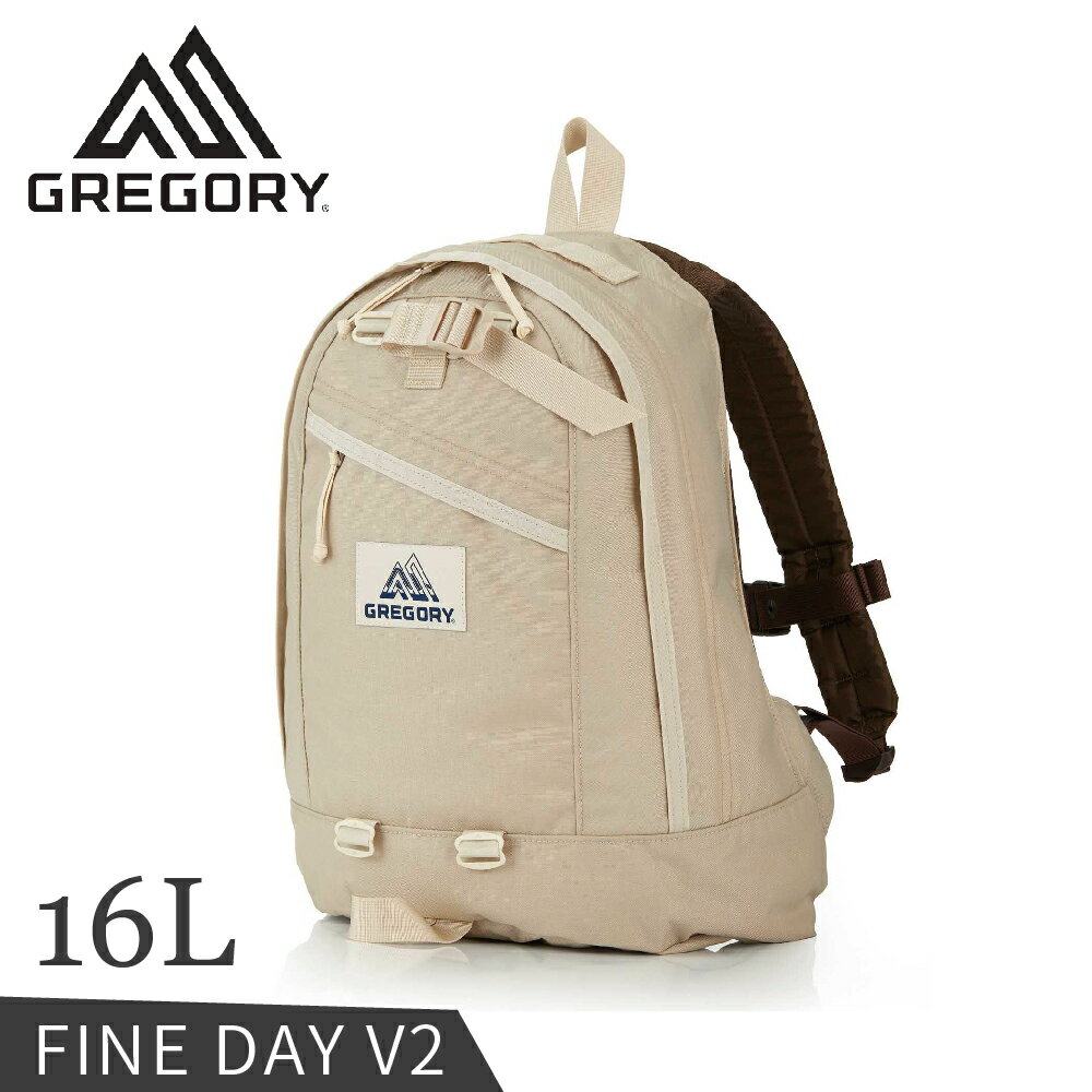 【GREGORY 美國 16L FINE DAY V2 後背包《沙米黃》】137539/雙肩背包/日系街包/休閒背包/登山