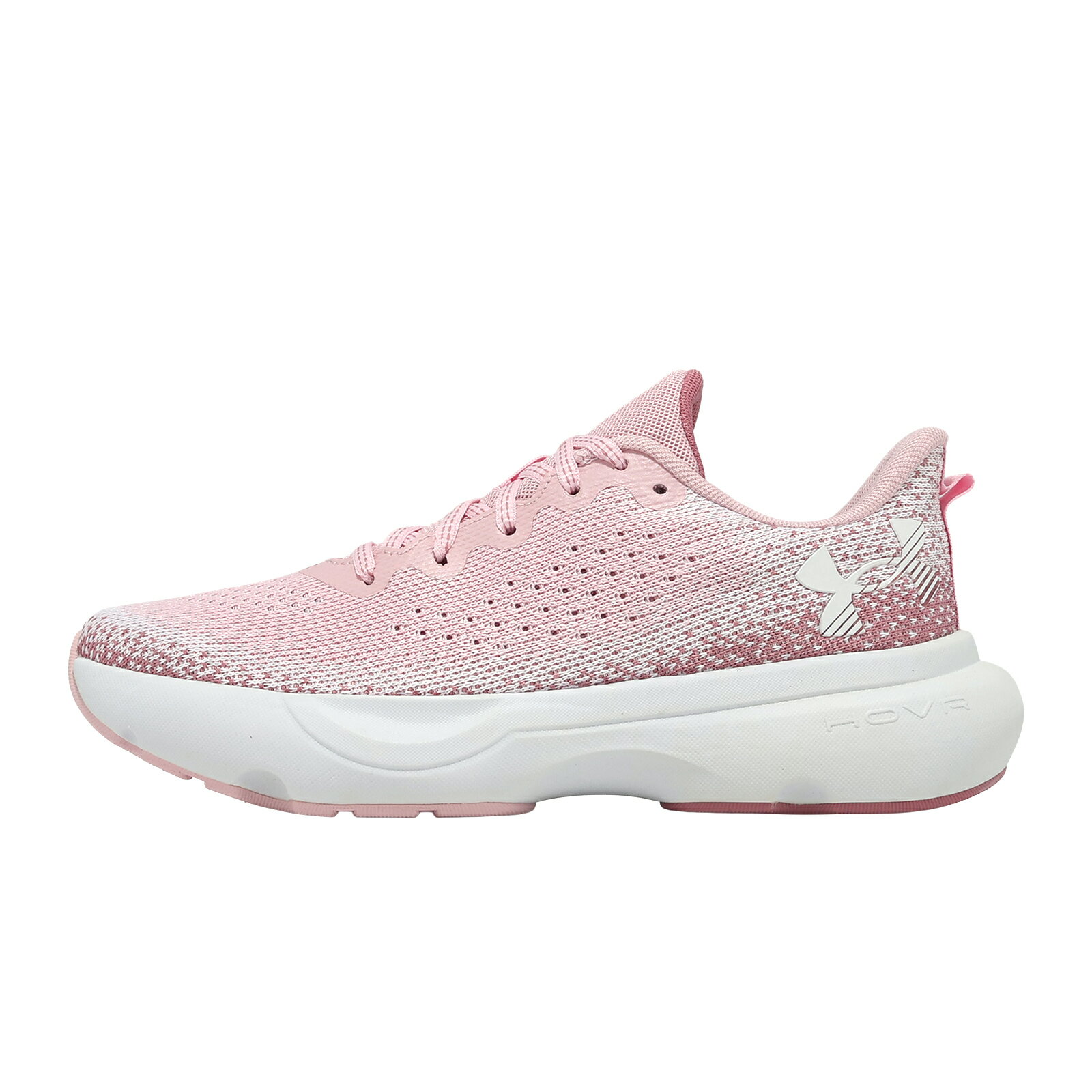 Under Armour UA 慢跑鞋 Infinite 女鞋 粉紅 白 針織 透氣 緩震 運動鞋 UA