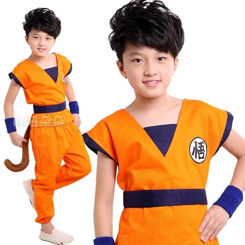 【川澤百貨】兒童版七龍珠孫悟空cosplay服裝悟飯龜派cos 龜字練功服男女兒童表演服