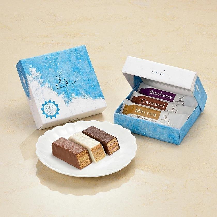 日本北海道美冬限量版冬季限定威化夾心餅乾石屋製菓白色戀人千層派綜合巧克力夾心酥聖誕節過年新年禮盒現貨 0