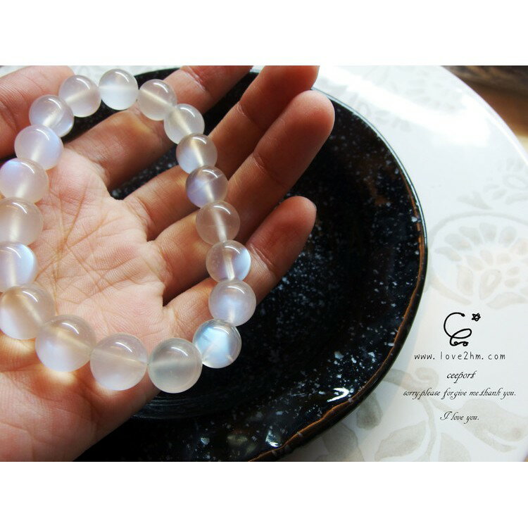 月光石 6984/月光石/水晶手鍊/ [晶晶工坊-love2hm]