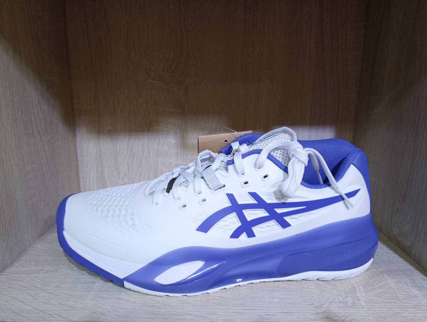 2025 Asics Gel-Resolution X 專業男硬地網球鞋(white/Dark cobalt)