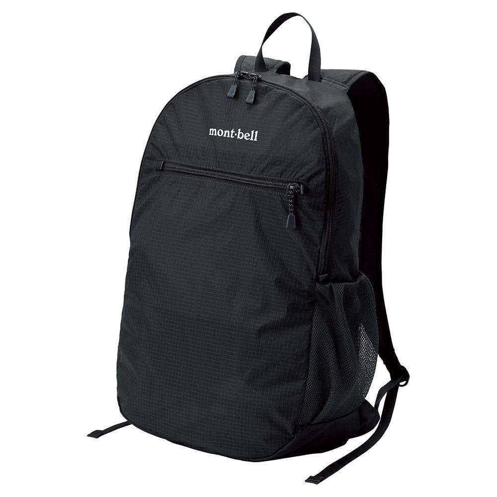 【【蘋果戶外】】mont-bell 1123977 BK 黑 Pocketable Light Pack【13L】輕巧雙肩背包 收納旅行包極輕量 收納超小 都市旅遊 自助旅行 背包客