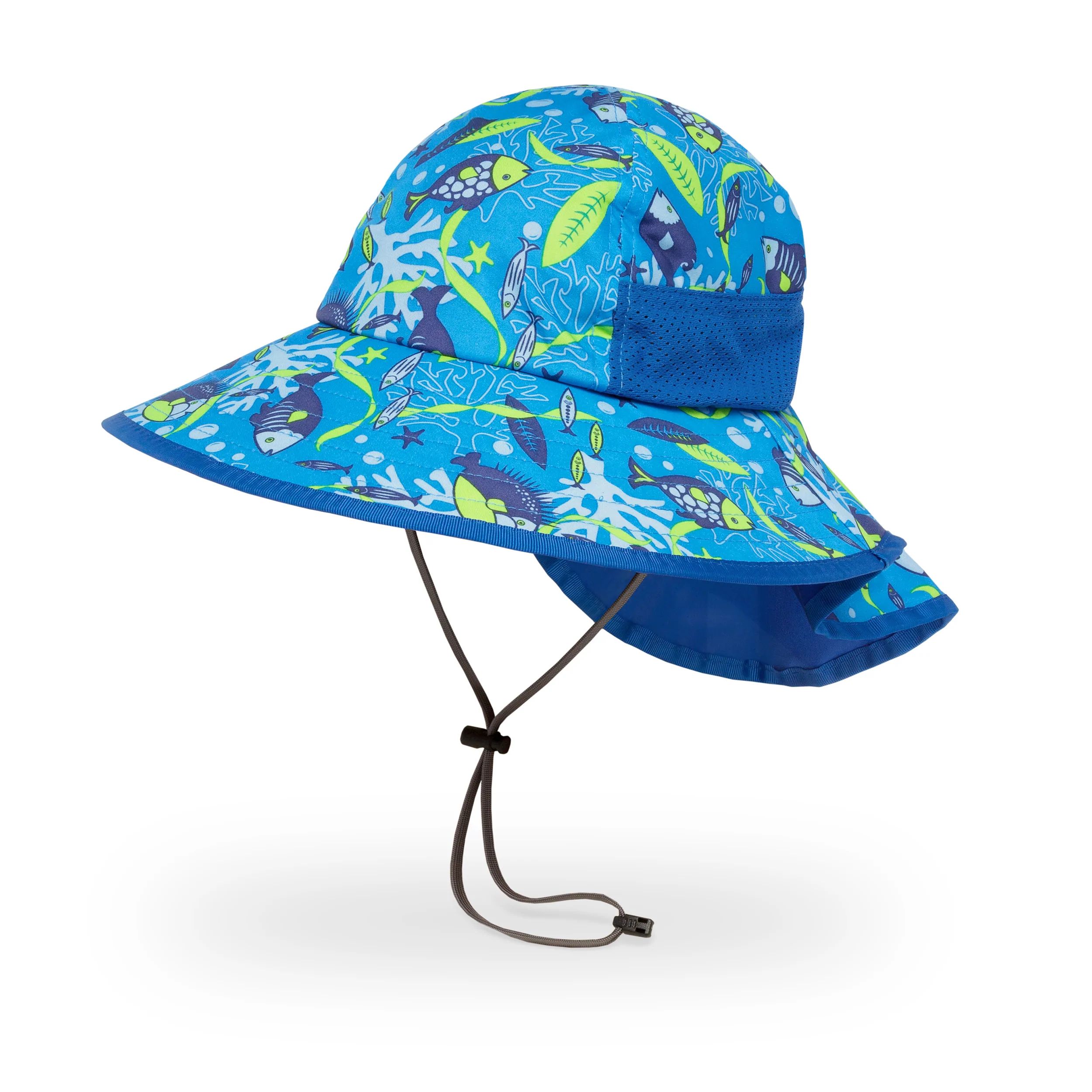 美國《Sunday Afternoons》兒童 抗UV防潑透氣護頸帽 Kids Play Hat (水藍-L)