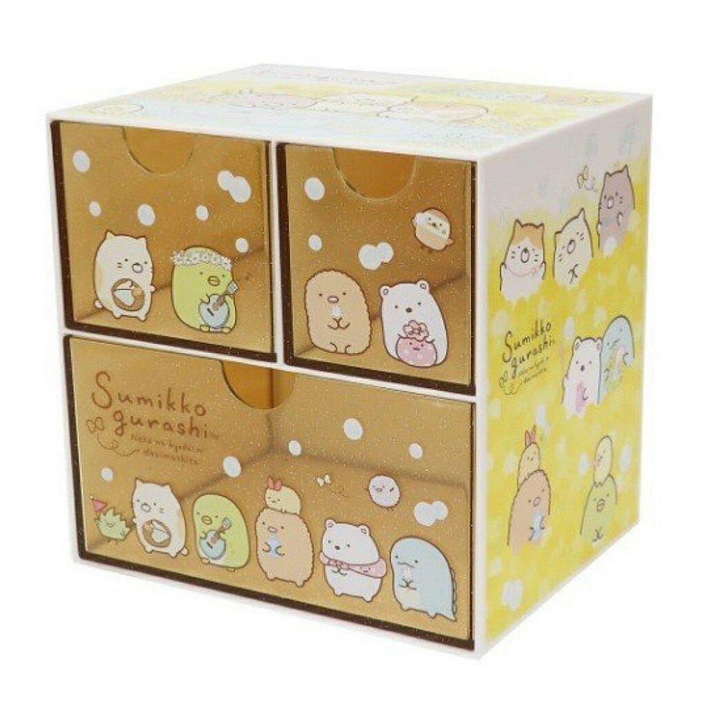 【震撼精品百貨】角落生物 Sumikko Gurashi 三格小物收納盒(一大二小格)#49053 震撼日式精品百貨