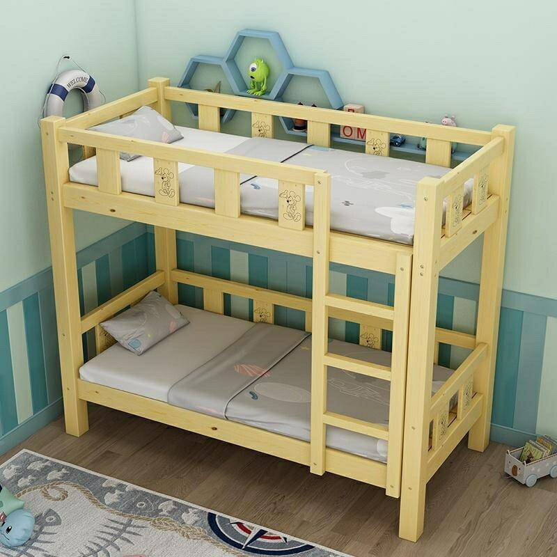 兒童床 原木床 高低床 上下床 實木床 高架床 簡約 現代 上下鋪床 松木 雙層床
