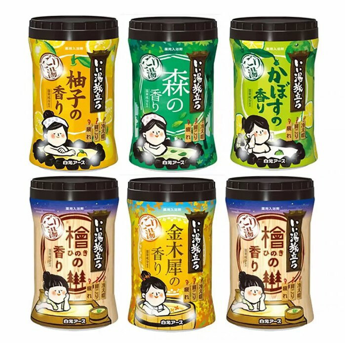 白元名湯之旅 碳酸浴鹽 660公克 X 6罐組