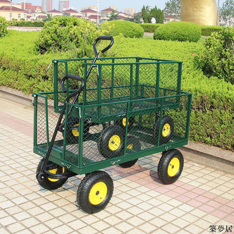 【附發票】工具車 工具箱 工具櫃 四輪拖車折疊小推車貨車網車老虎載重王家搬運車運貨車牽引平板車