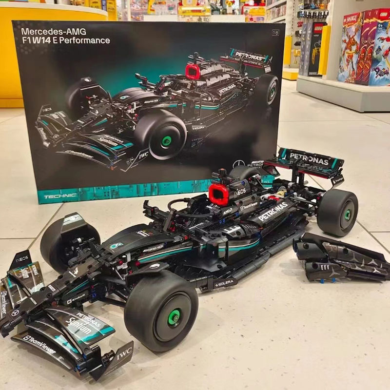 相容樂高梅賽德斯賓士F1方程式賽車積木跑車賽車機械組拼裝玩具男702