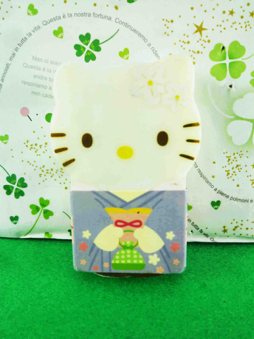 【震撼精品百貨】Hello Kitty 凱蒂貓 造型橡皮擦-紫和風 震撼日式精品百貨