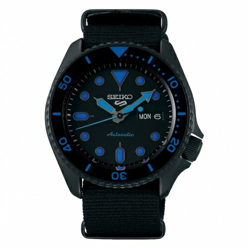 送禮首選★SEIKO 5 sport運動潮流機械腕錶/黑色4R36-07G0A(SRPD81K1) SK005 附提袋【全館滿額折價★APP下單點數4倍送】線上購買享_實體門市同步服務