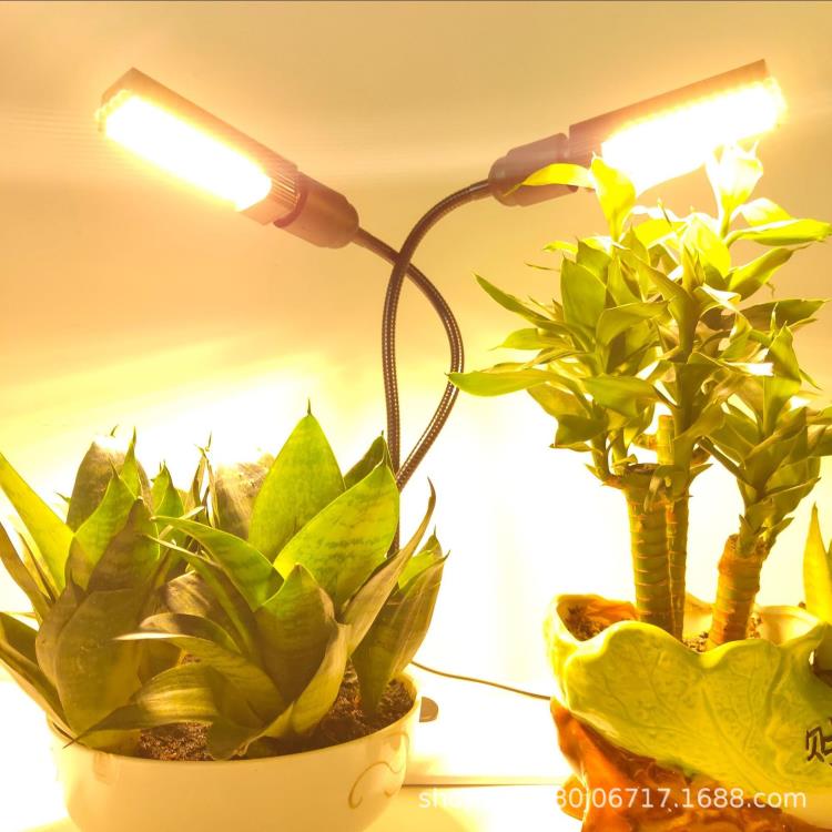 led植物燈全光譜植物生長補光燈玉米燈 E27夾子橫插燈