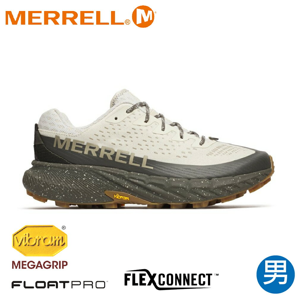 【MERRELL 美國 男 AGILITY PEAK 5 輕量戶外越野運動鞋《米灰》】 ML068697/越野鞋/健行鞋