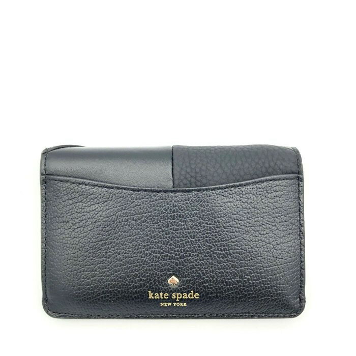 kate spade 鑰匙零錢包 卡片夾 混搭真皮皮革 WLRU5036 信用卡夾 零錢包 K37857 黑色(現貨)▶指定Outlet商品5折起☆現貨【送禮首選★APP下單點數4倍送】