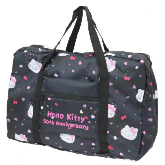【震撼精品百貨】凱蒂貓 Hello Kitty~日本SANRIO三麗鷗 KITTY折疊旅行袋-50週年*51442