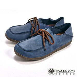 WALKING ZONE 可踩式雙穿休閒女鞋－藍(另有紅/棕)