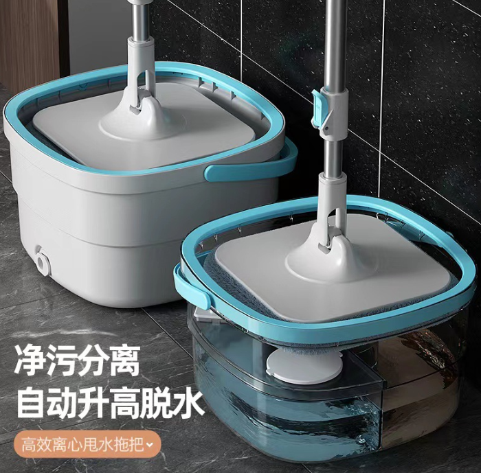 汗水分離吸水拖把桶 免手洗旋轉平板拖布 自動拖地 懶人拖把 拖把桶 墩佈桶 拖佈桶