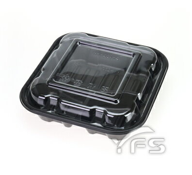 HK-203正方形三格餐盒 (便當盒/塑膠便當盒/外帶餐盒/沙拉/小菜/滷味/燴飯)【裕發興包裝】KY106