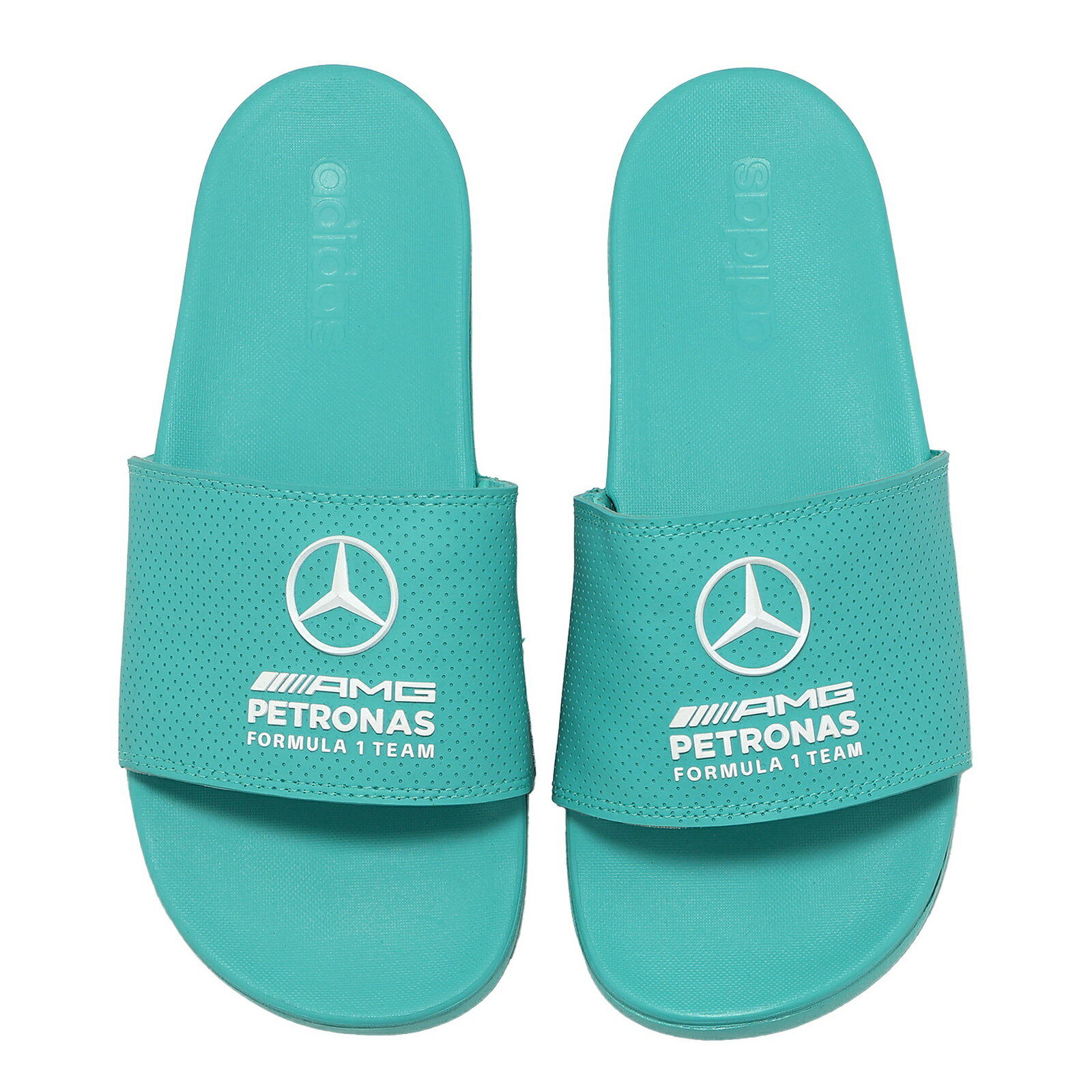 adidas 愛迪達 拖鞋 Adilette Comfort Mer 男鞋 綠 Mercedes 賓士 KI6072